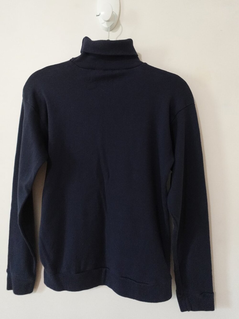Navy Blue High Neck Unisex Sweater